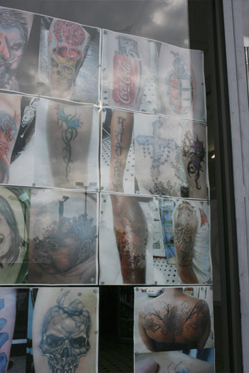 True Tattoo window lettering in Clifton Park NY